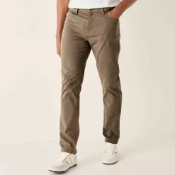 Pantalon droit 5 poches ceinture élastiquée invisible - L32