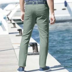 Pantalon droit 5 poches élastiqué côtés - L30