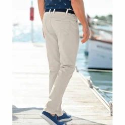 Pantalon droit 5 poches élastiqué côtés - L30