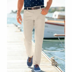 Pantalon droit 5 poches élastiqué côtés - L30