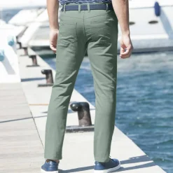 Pantalon droit 5 poches élastiqué côtés - L28