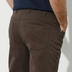 Pantalon droit 5 poches élastiqué côtés - L30