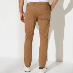 Pantalon droit 5 poches élastiqué côtés - L30