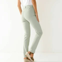 Pantalon droit sculptant, renfort gainant