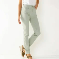 Pantalon droit sculptant, renfort gainant