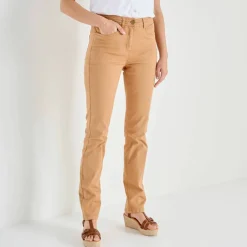 Pantalon droit sculptant, renfort gainant
