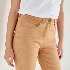 Pantalon droit sculptant, renfort gainant