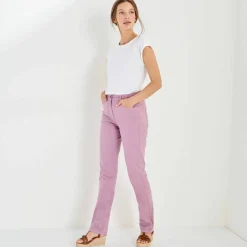 Pantalon droit sculptant, renfort gainant