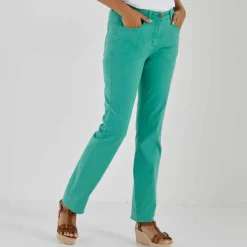 Pantalon droit sculptant, renfort gainant