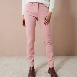 Pantalon droit stretch uni