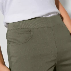 Pantalon droit "ultra confort" taille élastiquée