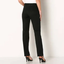 Pantalon effet ventre plat, coton stretch