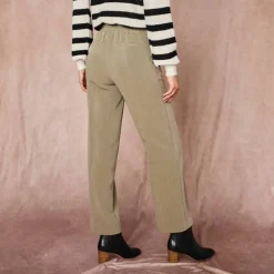 Pantalon fluide effet pont