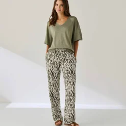 Pantalon fluide imprimé