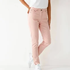 Pantalon fuselé couleur