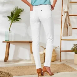 Pantalon fuselé couleur