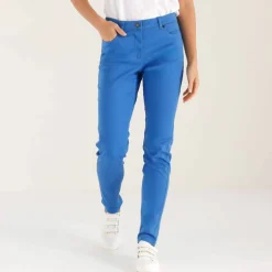 Pantalon fuselé couleur