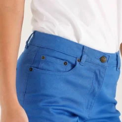 Pantalon fuselé couleur