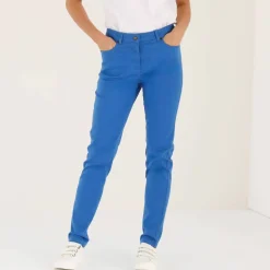 Pantalon fuselé couleur