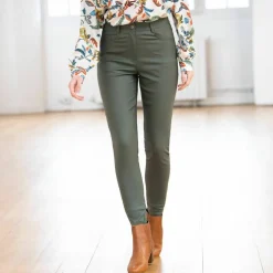Pantalon fuselé enduit ultra stretch