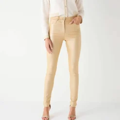 Pantalon fuselé enduit ultra stretch