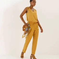 Pantalon 7/8 fuselé uni