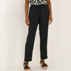 Pantalon 7/8 fuselé uni