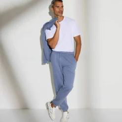 Pantalon jogging molleton bas élastiqué