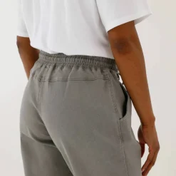 Pantalon jogpant maille effet jean, ceinture élastiquée