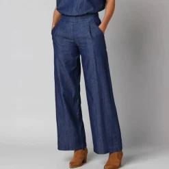 Pantalon large en denim léger