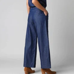 Pantalon large en denim léger