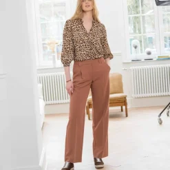 Pantalon large, fluide