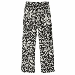 Pantalon large fluide, imprimé bicolore