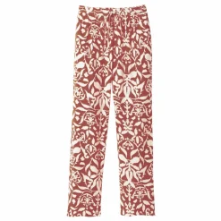 Pantalon large fluide, imprimé bicolore