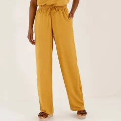 Pantalon large fluide uni