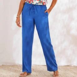Pantalon large fluide uni