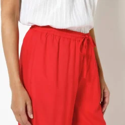 Pantalon large fluide uni