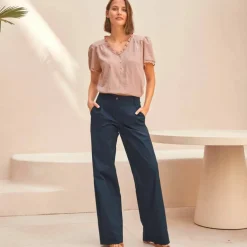 Pantalon large à pinces