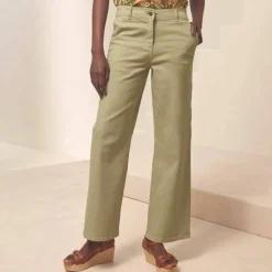 Pantalon large raccourci