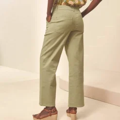 Pantalon large raccourci