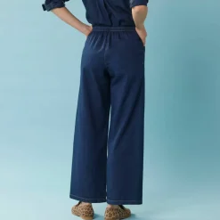 Pantalon large Spécial Petite, denim léger
