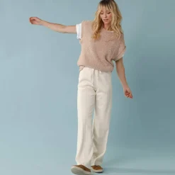Pantalon large spécial Petites en maille fluide