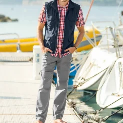 Pantalon 3/4 élastiqué + ceinture assortie