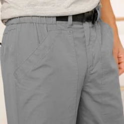 Pantalon 3/4 élastiqué + ceinture assortie