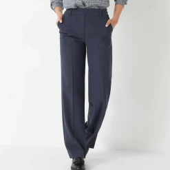 Pantalon élégant droit, uni