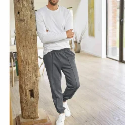 Pantalon loisirs molleton, bas resserrés