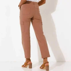 Pantalon 7/8ème cargo, twill stretch