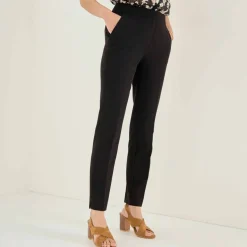 Pantalon 7/8ème coupe cigarette, uni