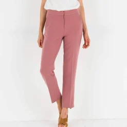 Pantalon 7/8ème coupe cigarette, uni