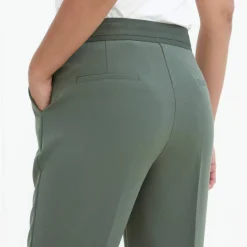 Pantalon 7/8ème coupe cigarette, uni